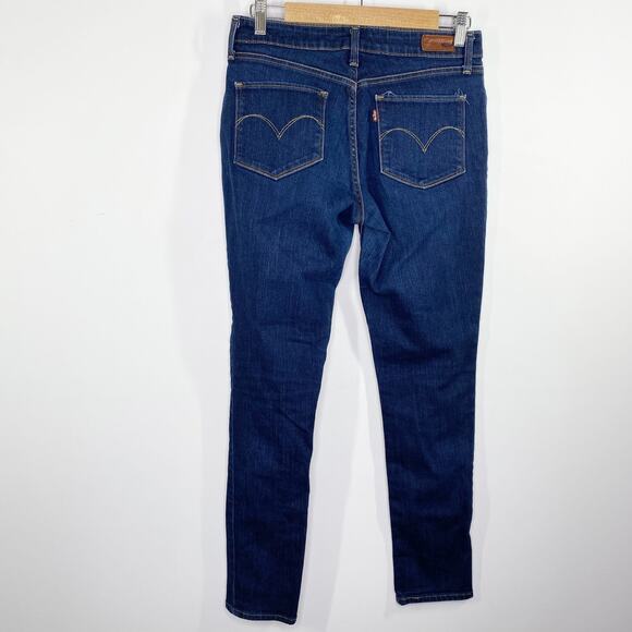 Levi's Bold Curvy Modern Rise Dark Wash Blue Skinny Jeans Women's Size 30 x 32 - Picture 2 of 10